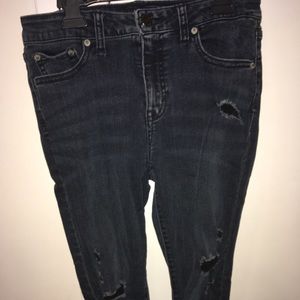 Aeropostale Mid-Rise Ankle Jeggings Dark Wash